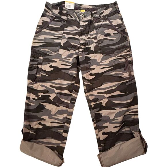 NEW Cabela's Women's Bayou Pants Timberwolf Urban Camo Cotton Ripstop Size 8/32 - Picture 6 of 13
